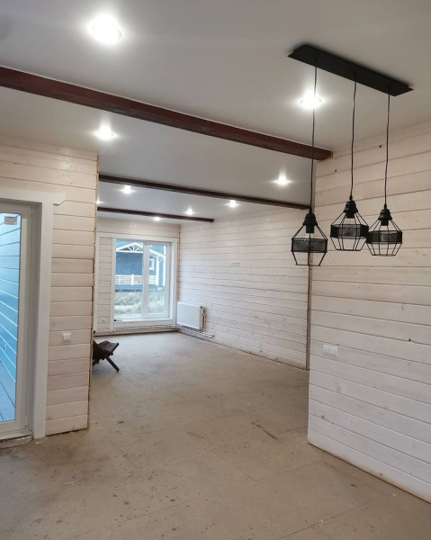 Стоимость резного потолка Apply на кухне 9 м²