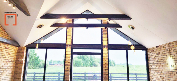 Пример тканевого потолка DESCOR 18 м²