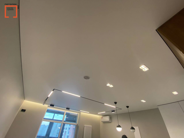 Пример тканевого потолка DESCOR 18 м²